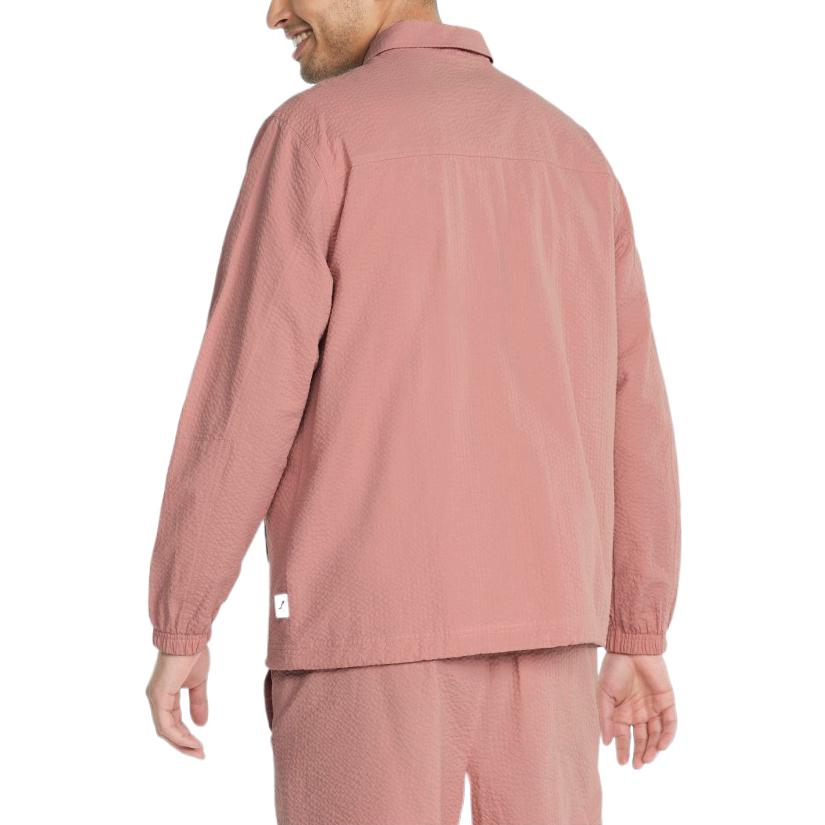 PUMA MMQ Seersucker Shirt Jacket 'Pink' 533467-24
