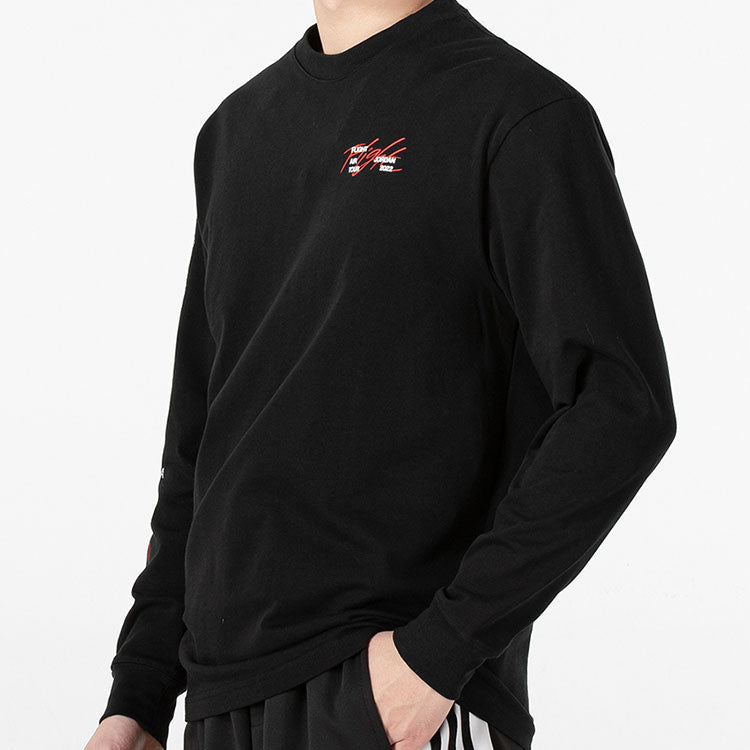 Air Jordan Round Neck Pullover Long Sleeves T-Shirt Men's Black DM0847-010