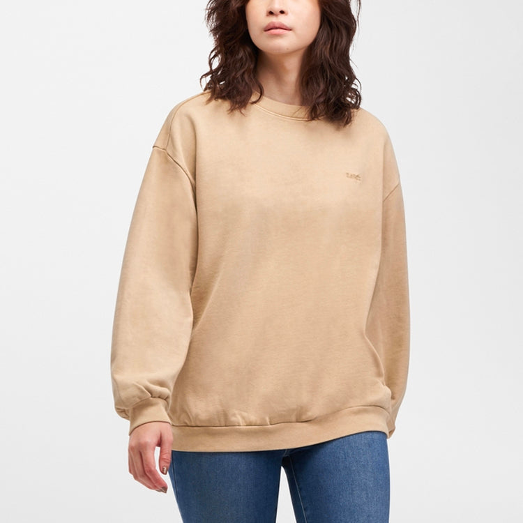 (WMNS) Levi's Pure Loose Casual T-Shirt 'Khaki' 32951-0002