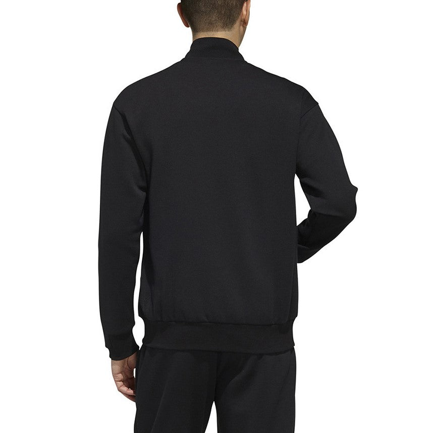 adidas WJ TT Zipper Casual Sports Jacket Black FK4474