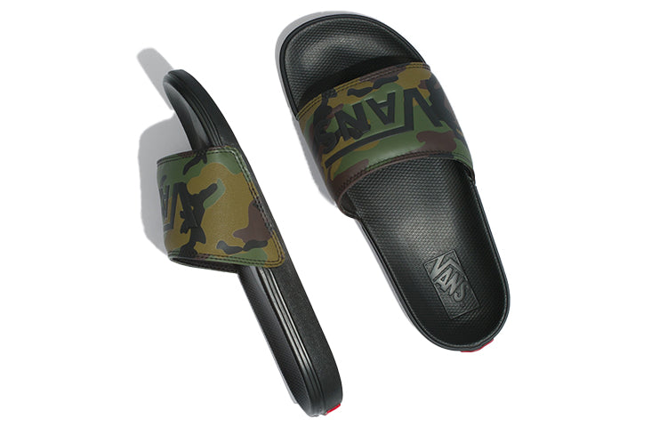 Vans La Costa Slide-On Lightweight Cozy Low Top Casual Unisex Green Slippers 'Green Black' VN0A5HF59CE