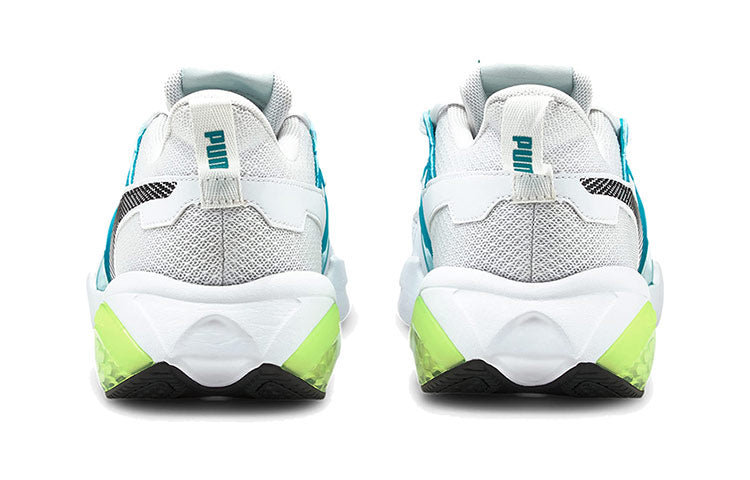 PUMA Cell Fraction Fade Running Shoes White/Blue/Green 194372-02