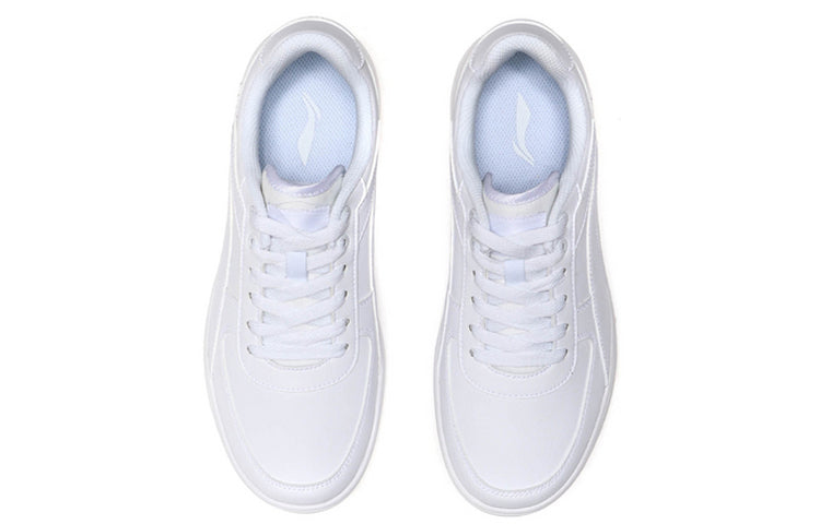 (WMNS) Li-Ning Classic Skateboarding Low 'All White' AGCP422-1