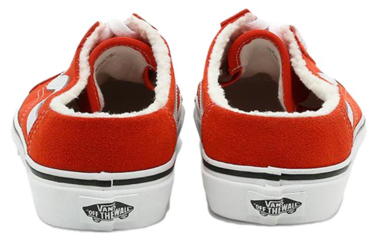 Vans Suede Sherpa Old Skool Mule Skate Sneakers 'Red White' VN0A4P3Y5FL
