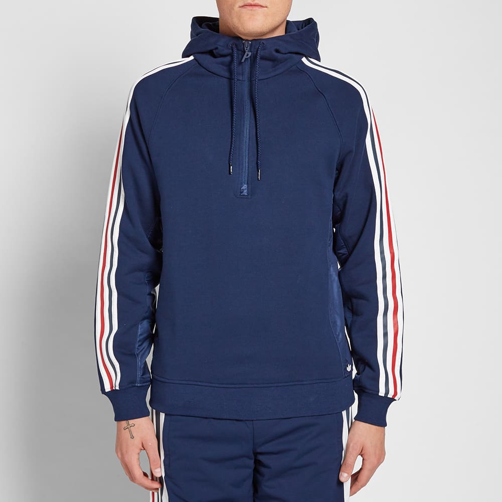 Palace X Adidas Frterry Half Zip Hoodie 'Navy' AZ6593
