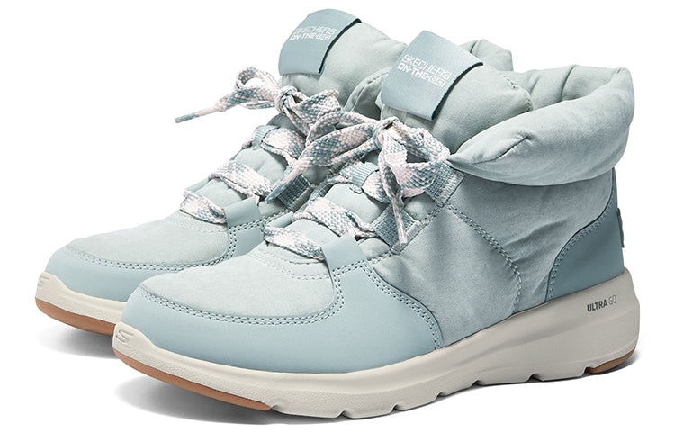 (WMNS) Skechers Glacial Ultra Boots 'Light Blue' 144194-LTBL