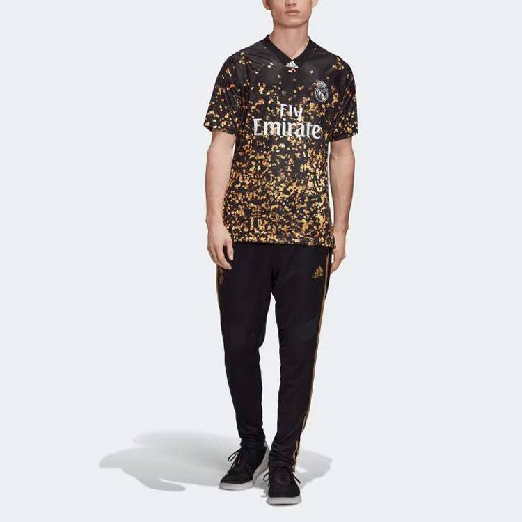 Men's adidas x EASPORTS Crossover 19-20 Season Casual Sports Full Print Short Sleeve Soccer/Football Jersey Black EJ5563