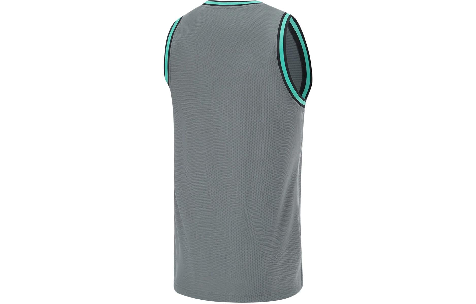 Li-Ning CBA Logo Basketball Suit 'Grey Green' AATU019-8