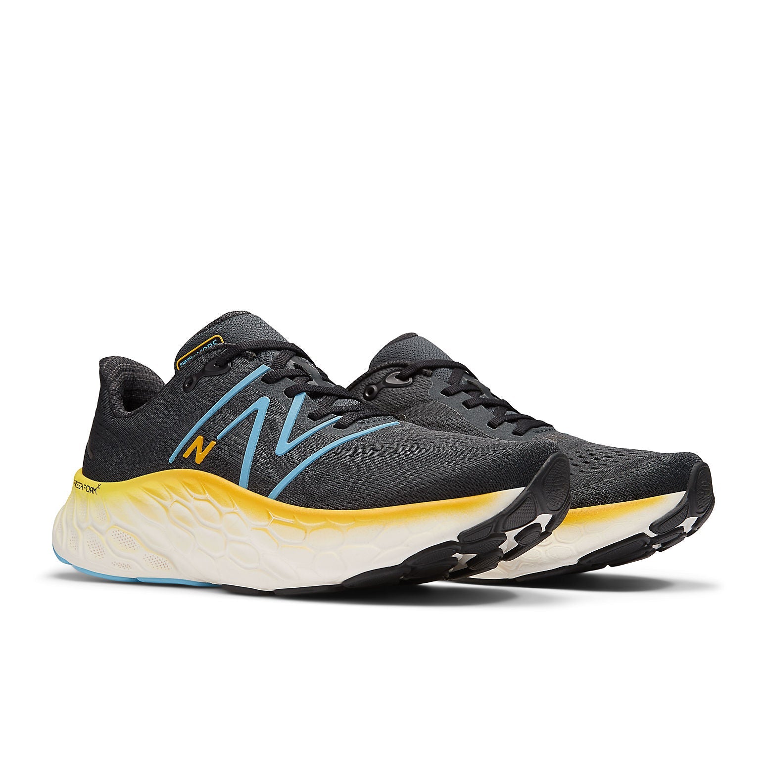 New Balance Fresh Foam X More v4 2E 'Black Yellow' MMORCD4