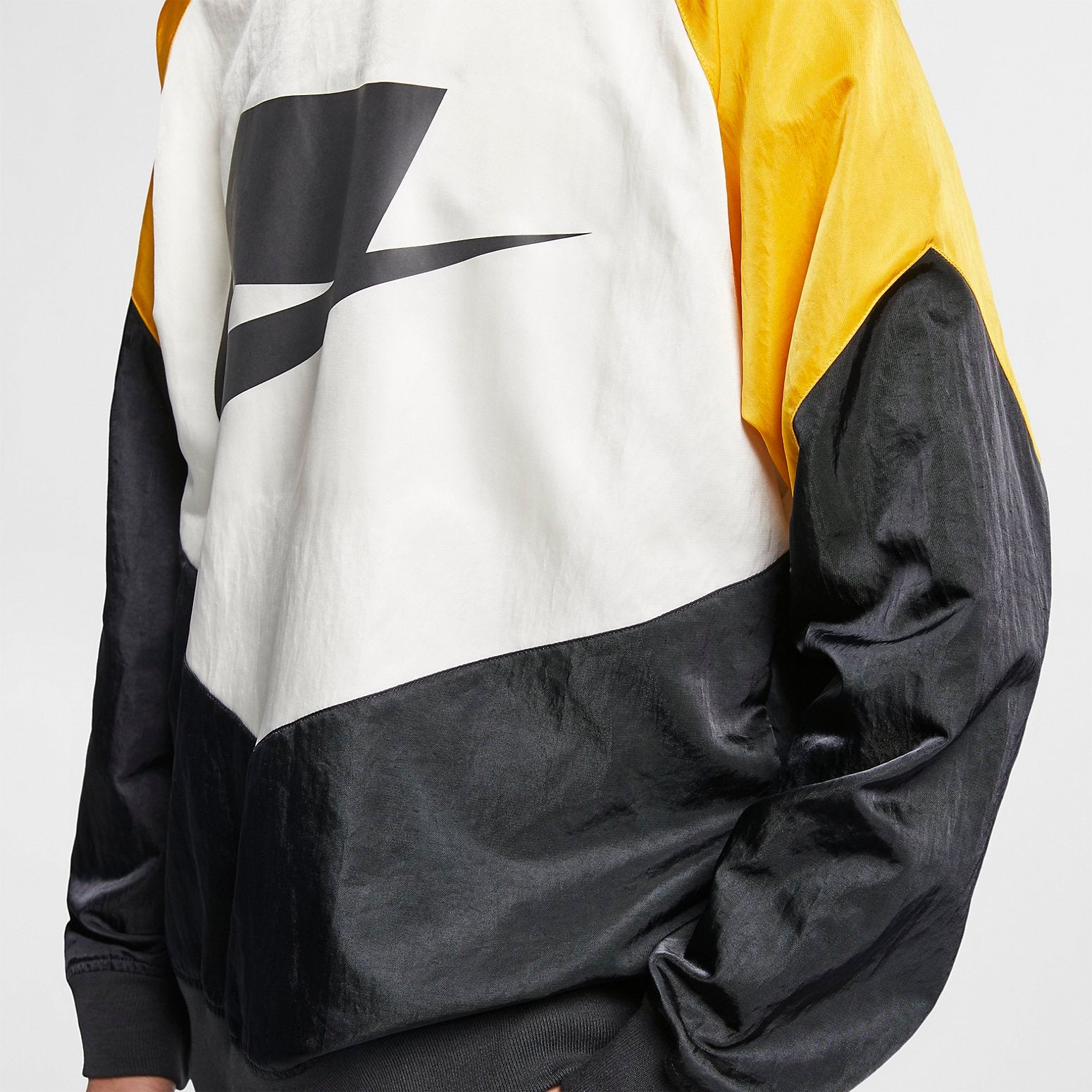 Nike NSW Crew Woven Sweater 'Yellow Black' AR1642-010