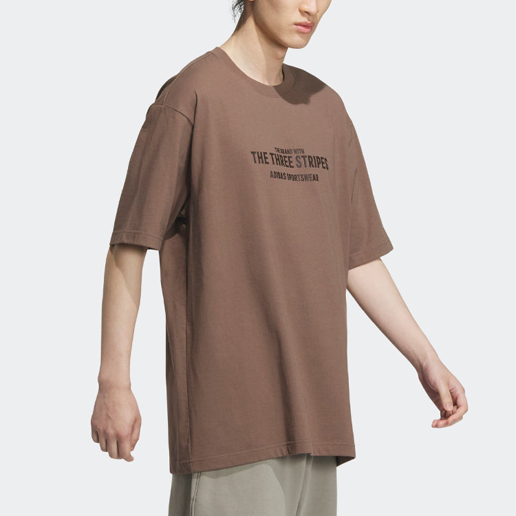 adidas Verbiage T-shirt 'Brown' IP3929