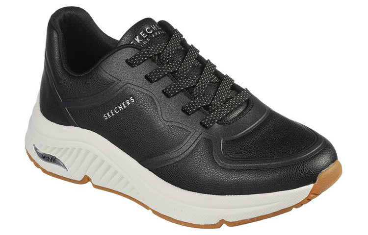 (WMNS) Skechers Arch Fit: S-Miles Mile Makers 'Black' 155570-BLK