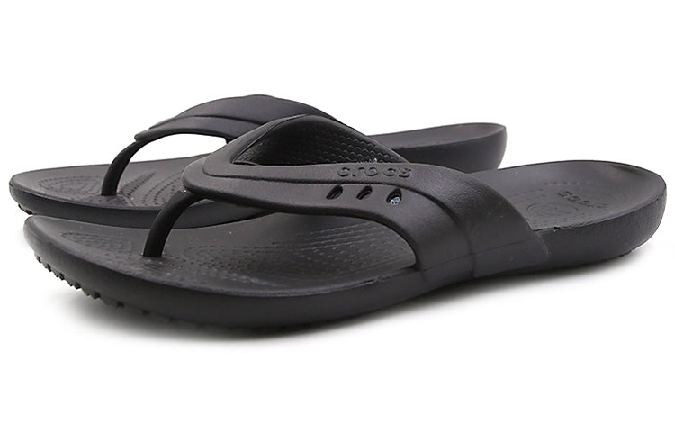 (WMNS) Crocs Kadee Cozy Non-Slip Flip-Flops Black 14177-001