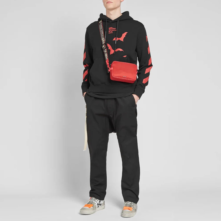 Off-White Printing Pullover Loose Fit Unisex Black OMBB034E19D250071020