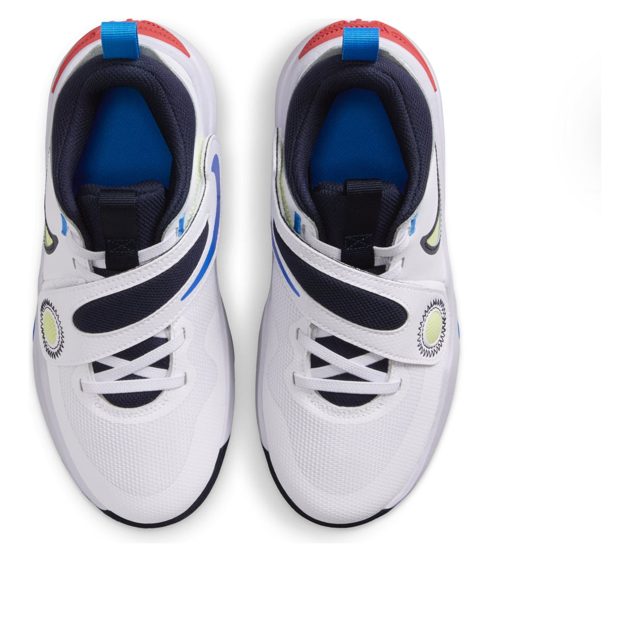 (GS) Nike Team Hustle D 11 'White Lemon Twist Crimson Blue' DV8996-105