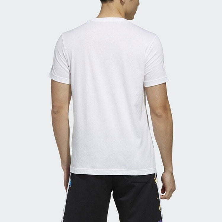 adidas neo x POKMON Crossover Series Pikachu Printing Pocket Short Sleeve White FM0326