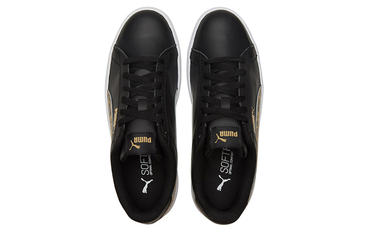 (WMNS) PUMA Lily Platform Sneakers Black 384894-01