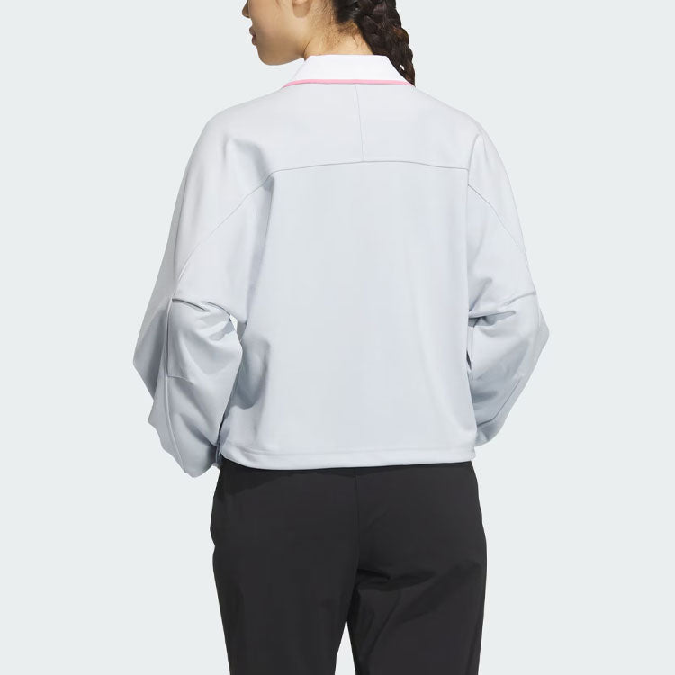(WMNS) adidas Verbiage Sweatshirt Asia Sizing 'Grey' JE3616