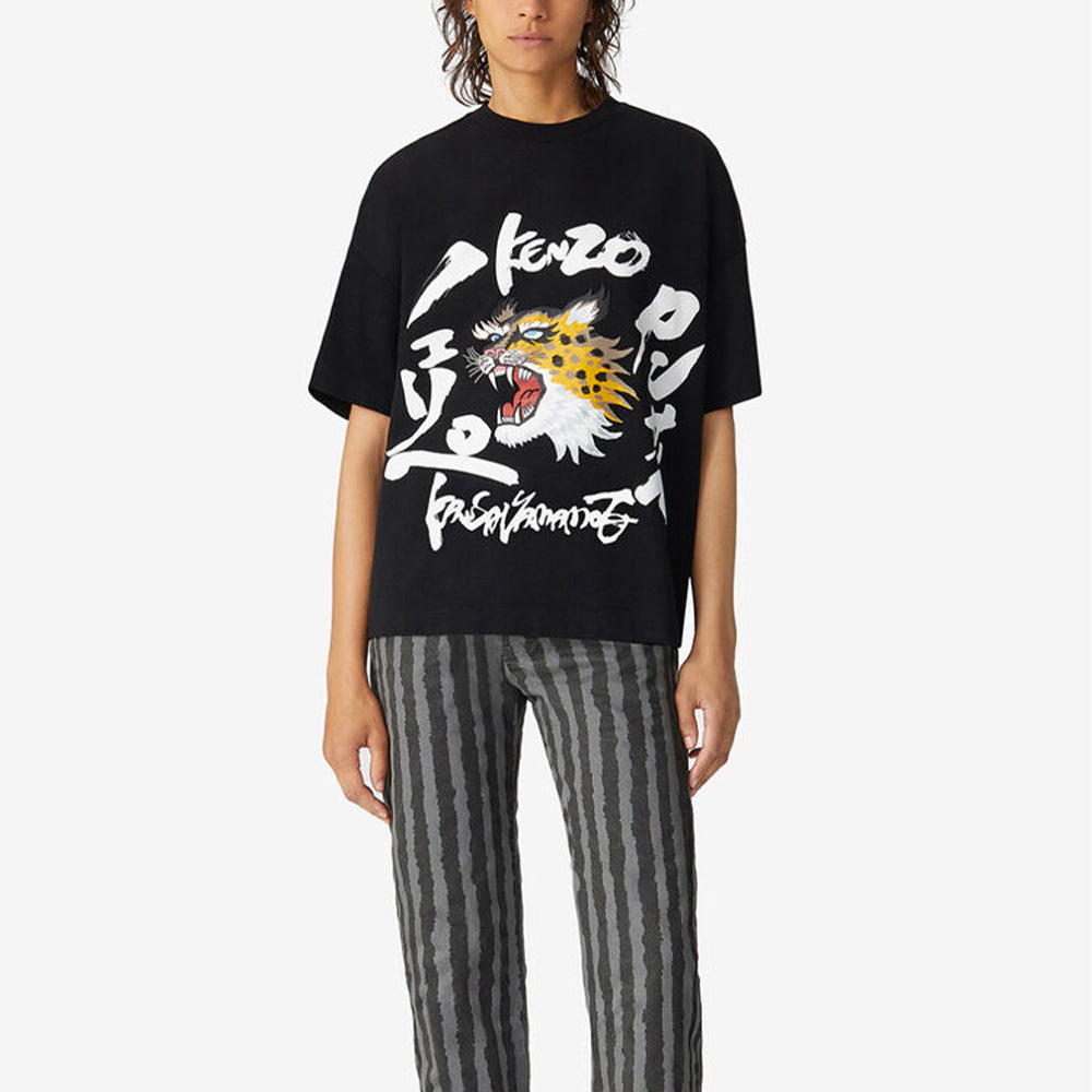 KENZO SS21 Printing Round-neck Black FB52TS6404SK-99