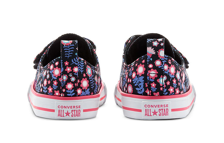 (TD) Converse Chuck Taylor All Star Low Top Flowered Purple/Pink 770217C