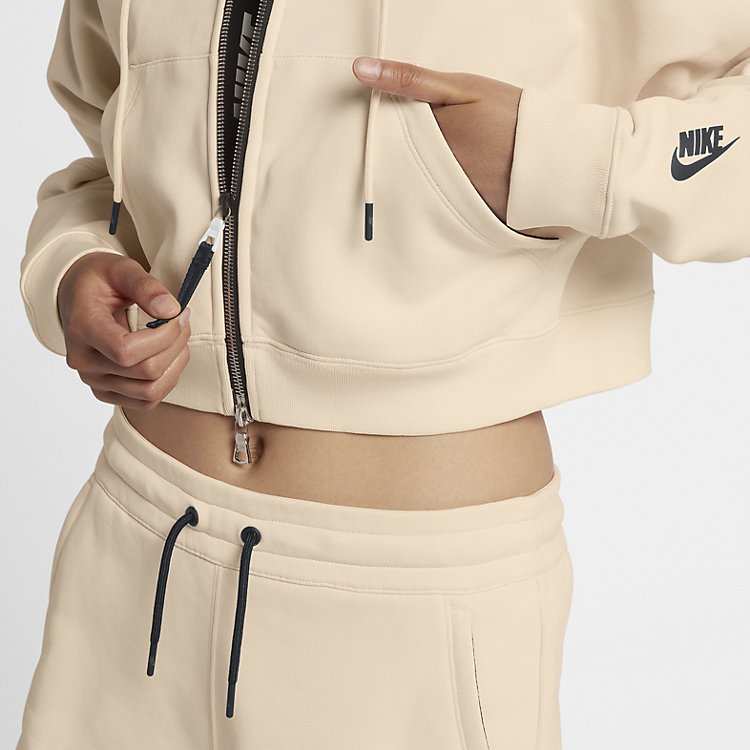 (WMNS) Nike Cropped Sports Jacket 'Tan' 923850-838