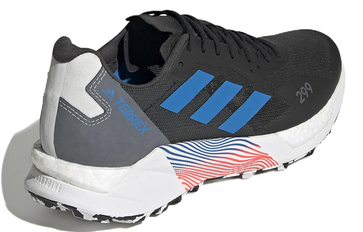 adidas Terrex Agravic Ultra Trail 'Black Blue Rush' H03179