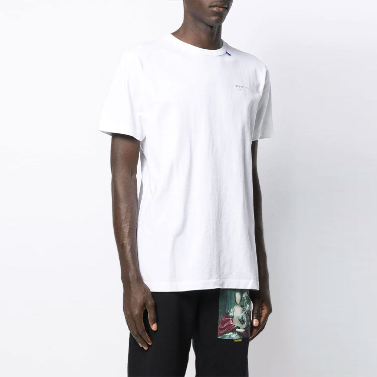 Off-White Crew Neck Pullovers Street Style Cotton Short Sleeves OMAA027E191850030191