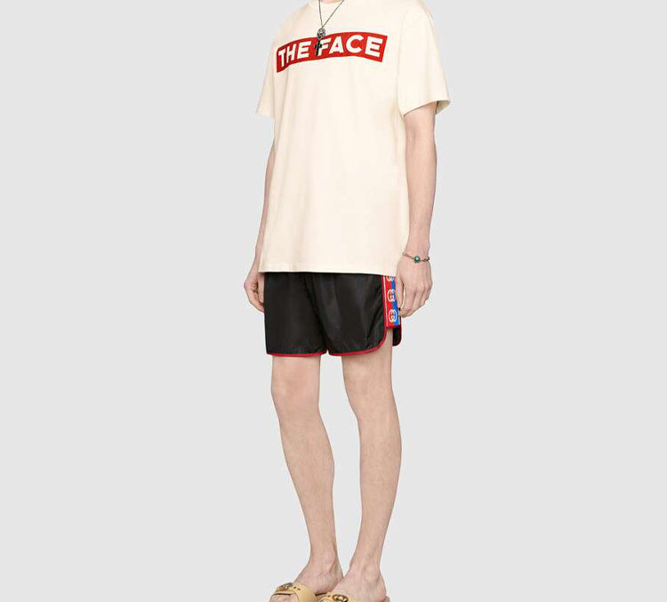 Gucci Retro Double G Webbing Shorts Unisex Black 577800-XHABJ-1082