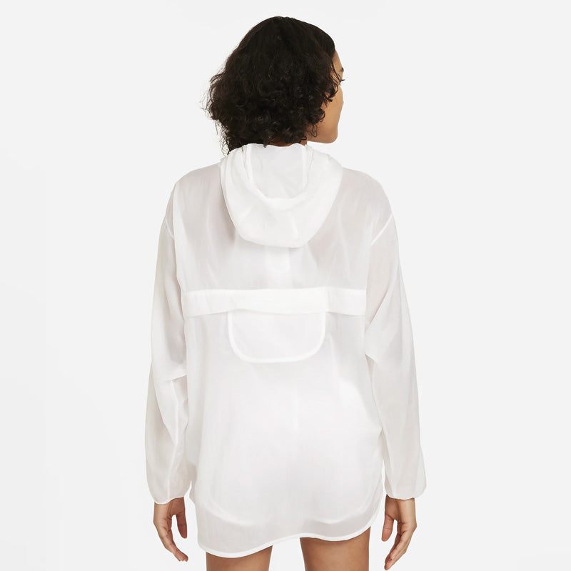 (WMNS) Nike Run Division Casual Breathable Sports Windproof Hooded Jacket White DA1276-100