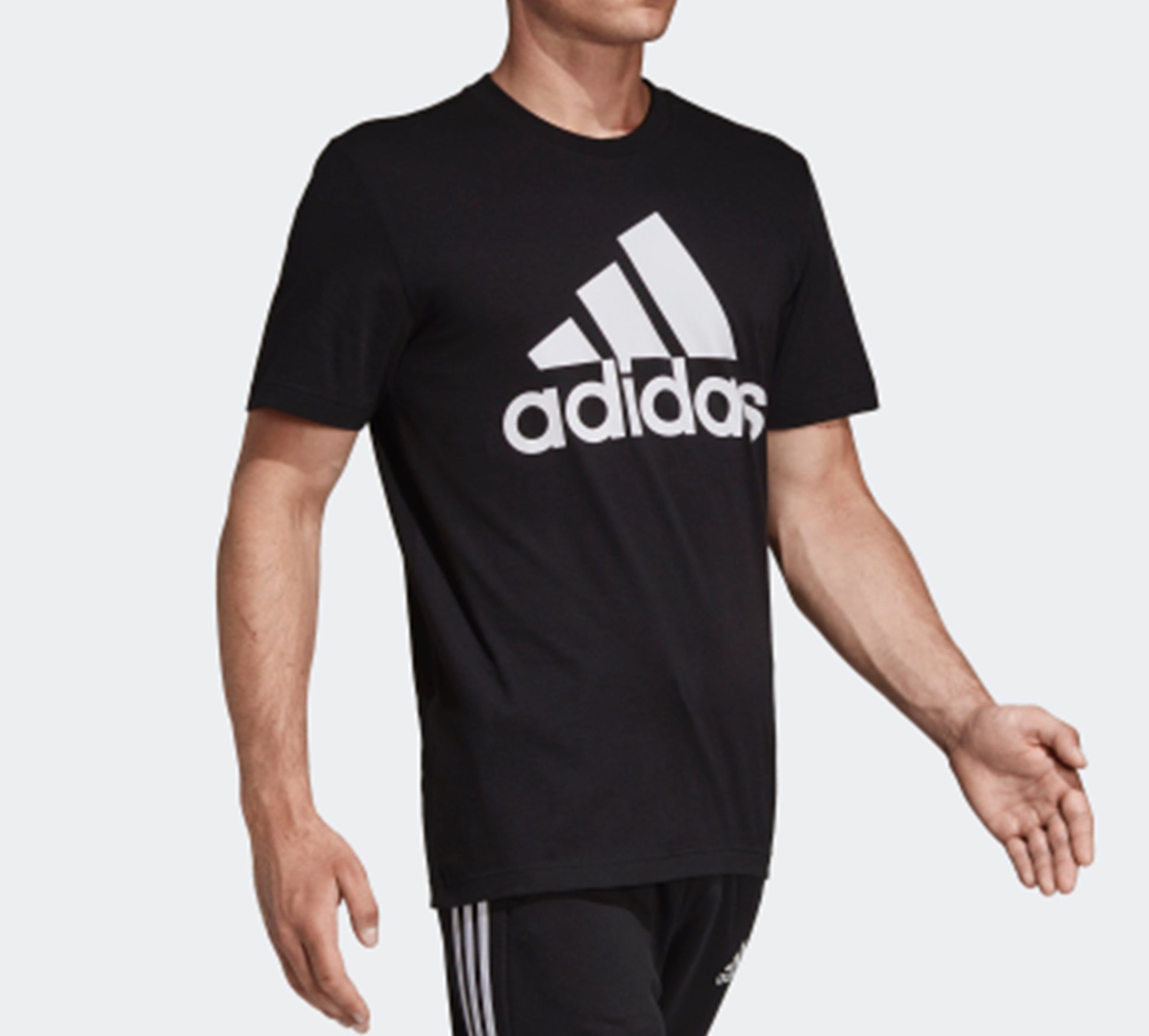 adidas Classical Logo Printed TEE Men Black DT9933