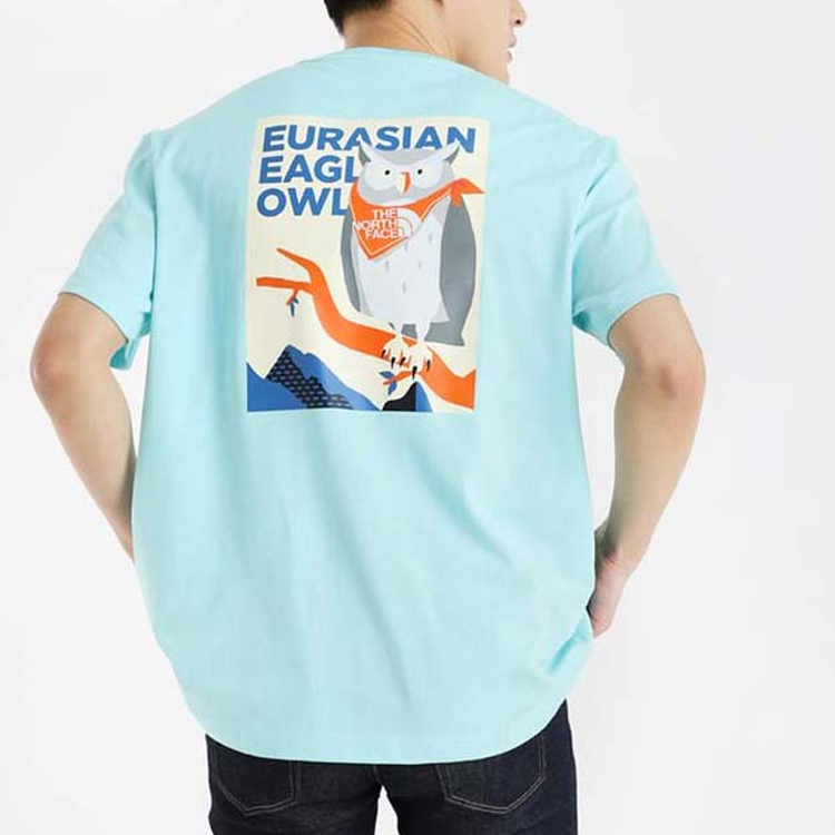 THE NORTH FACE Unisex GO-GREEN Printing Tee Blue NT7UL12L