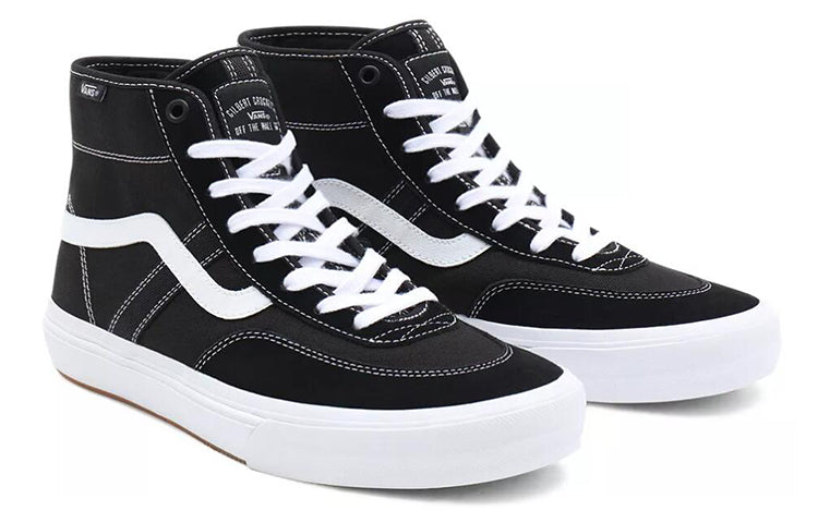 Vans Crockett High Breathable Non-Slip Wear-resistant Casual Skateboarding Shoes Black VN0A5JIGY28