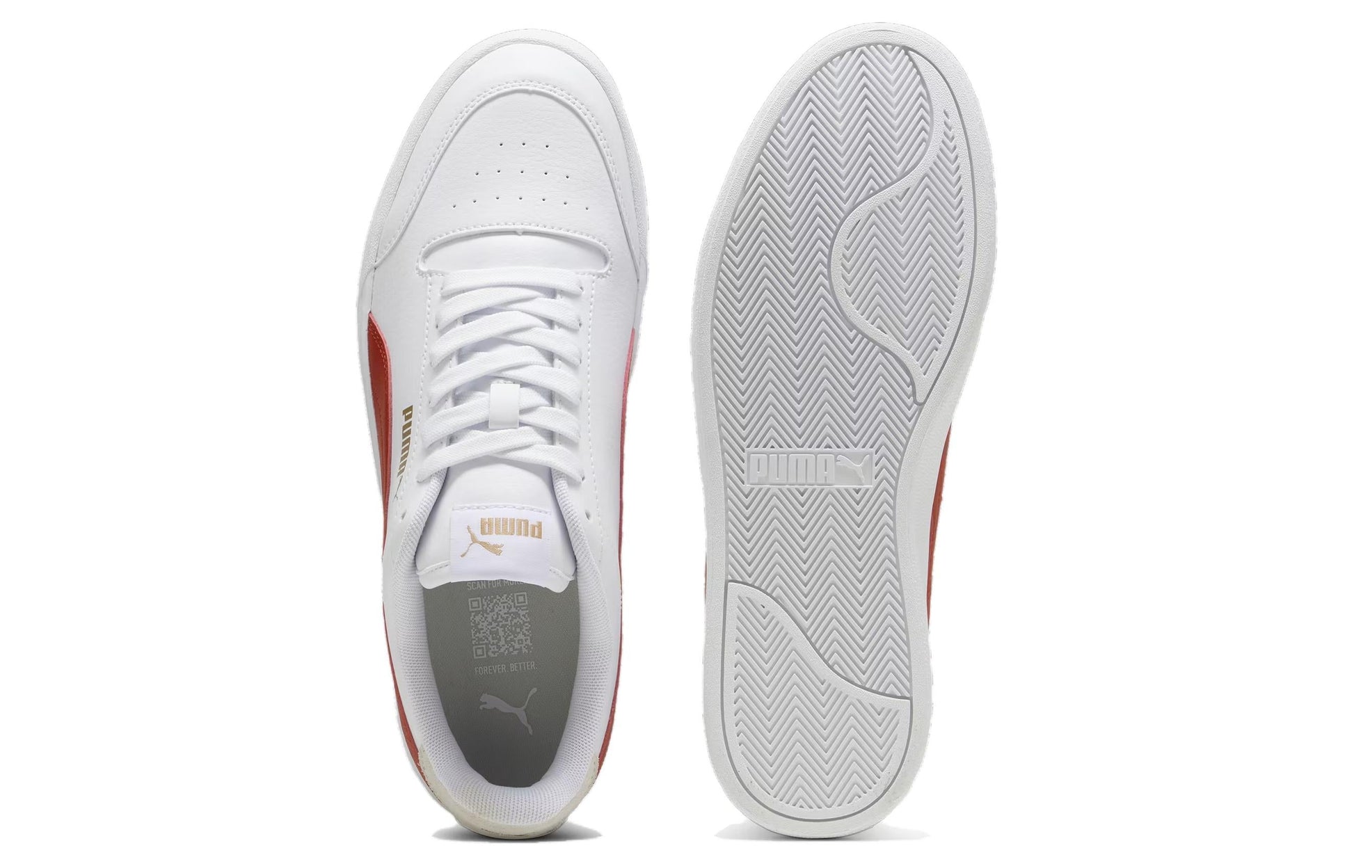 PUMA Shuffle 'White Red' 309668-31