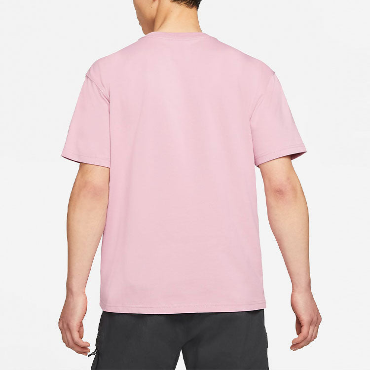 Men's Nike ACG Wyland Funny Printing Sports Loose Round Neck Short Sleeve Pink T-Shirt DC5359-698