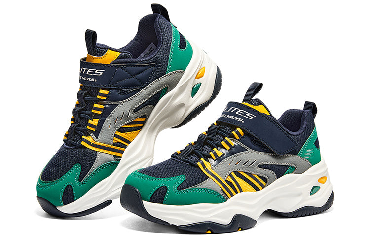(GS) Skechers Stamina Shoes 'Navy Grey Green' 405211L-NVMT