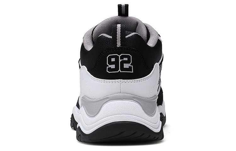 (WMNS) Skechers D'Lites Train Mid-Top Daddy Shoes Black/White 99999111-BKW