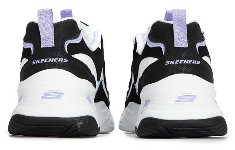 (WMNS) Skechers D'LITES 4.0 'Black Purple' 896138-BKLV