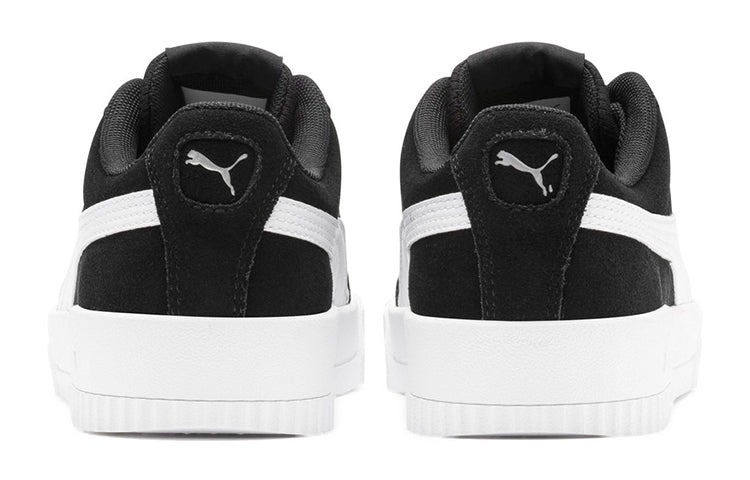 (GS) PUMA Carina Casual Board Shoes Black/White 370532-01