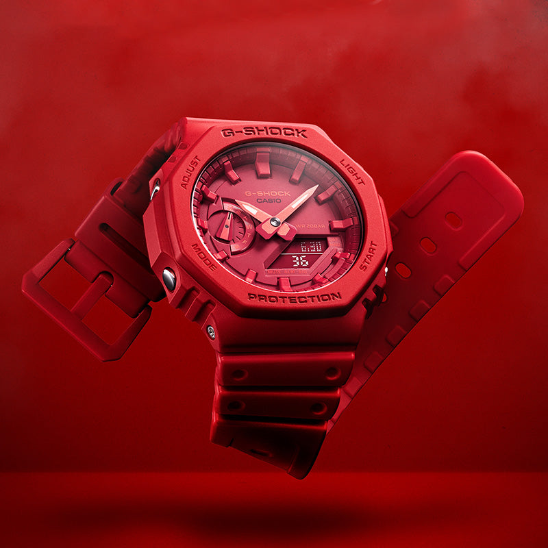 CASIO G-Shock Analog-Digital 'Red' GA-2100-4APR