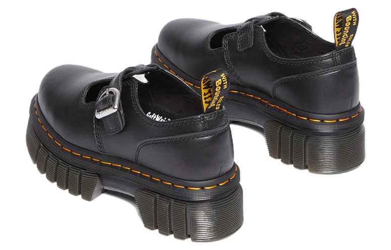 (WMNS) Dr. Martens Audrick Nappa Lux Platform Mary Jane 'Black' 30685001