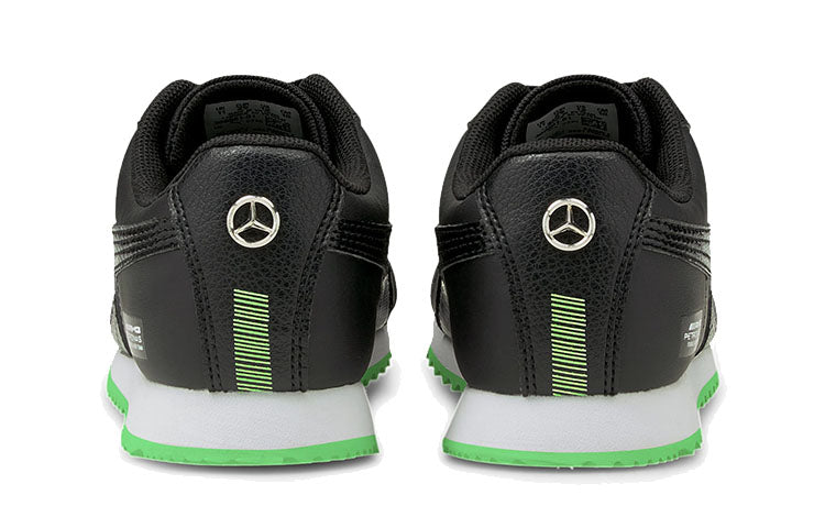 (PS) PUMA Mercedes-amg Petronas F1 Roma Low Top Running Shoes Black/White/Green 306661-01