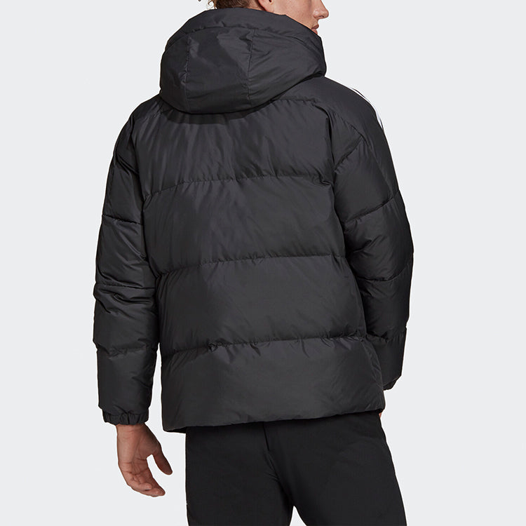 adidas 3st Puff Down J Stay Warm Sports hooded down Jacket Black GF0101