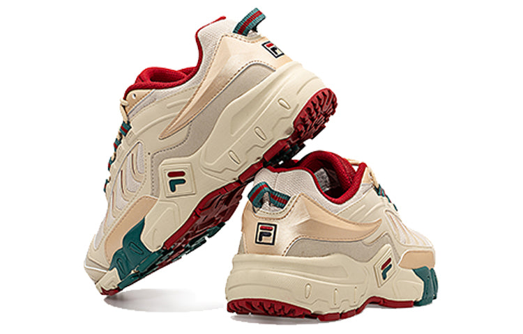 (WMNS) Fila Retro Running Shoes Golden/Red/Green T12W031109FAG