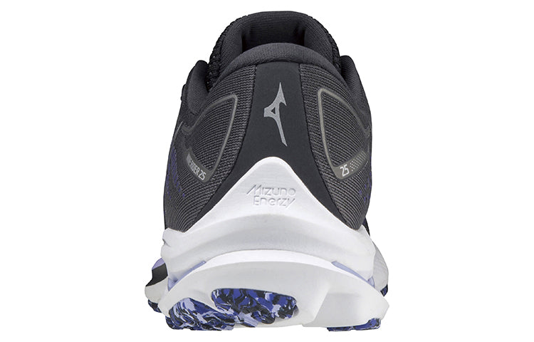 (WMNS) Mizuno Wave Rider 25 Wide 'Black Pearl Violet Glow' J1GD210693