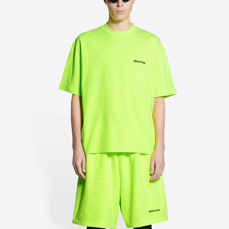 Balenciaga BB Corporate T-shirt Medium Fit 'Yellow' 612966TJV877110