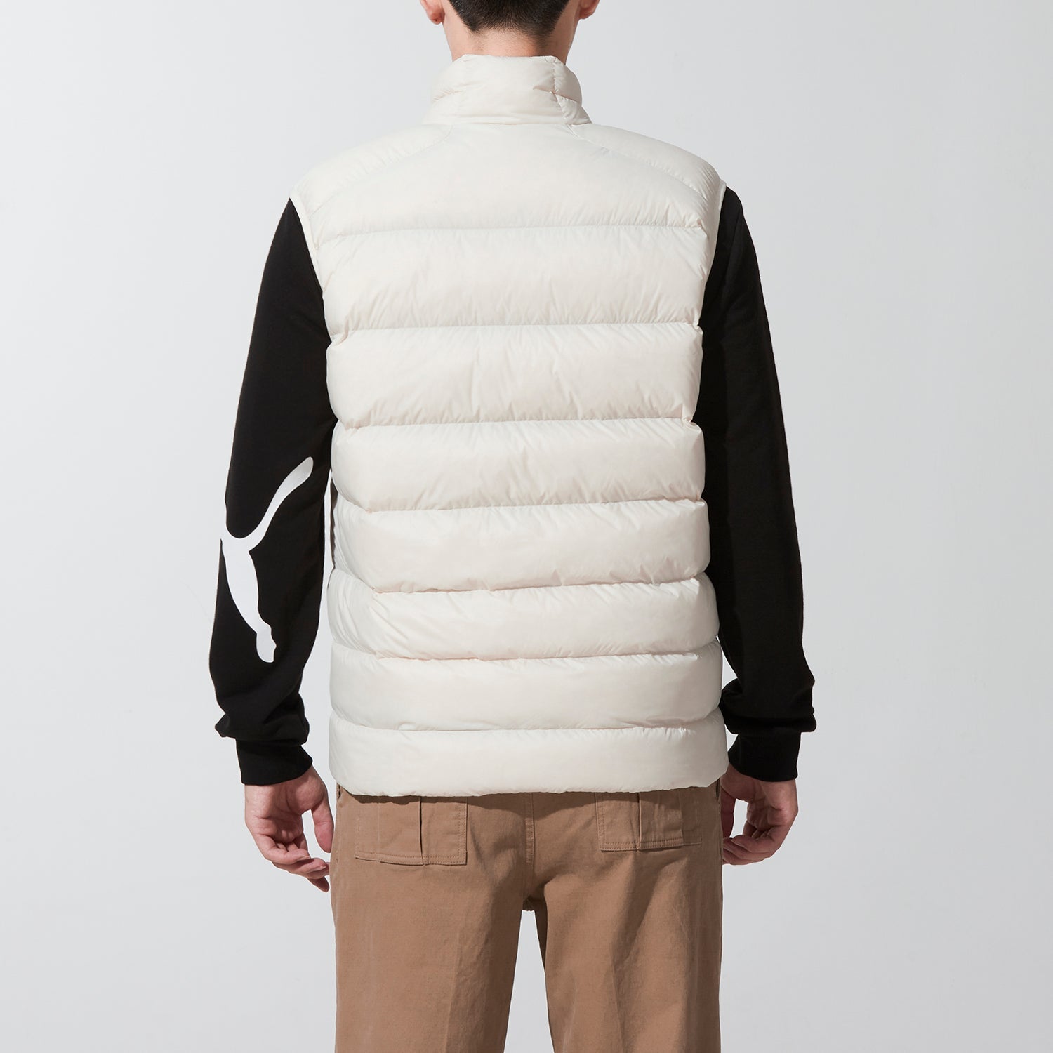 PUMA Logo Down Vest 'Ivory ' 534541-73