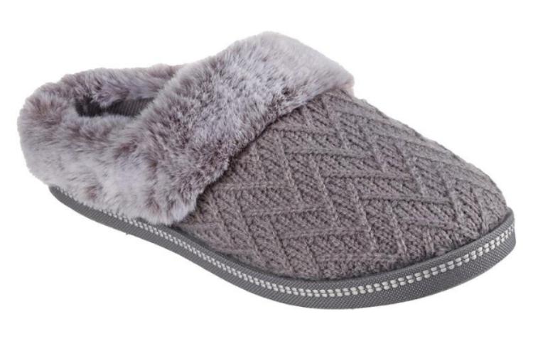 (WMNS) Skechers Cozy Campfire Mule 'Grey' 167225-GRY