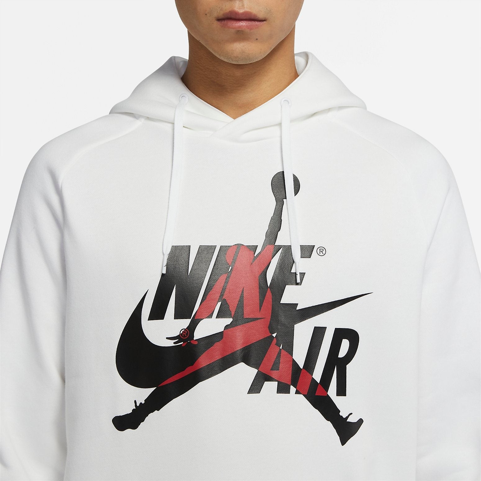 Air Jordan Alphabet Logo Pullover Hooded Fleece 'White' DH9505-101