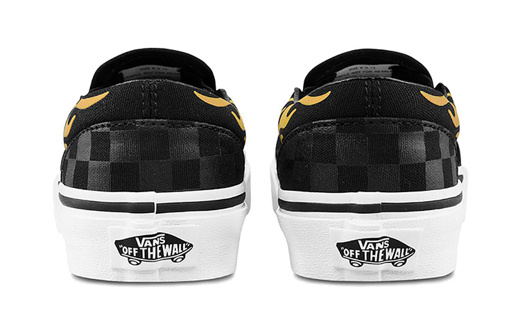 (PS) Vans Classic Slip-On Fire 'Black Grey' VN0A4BUTESY