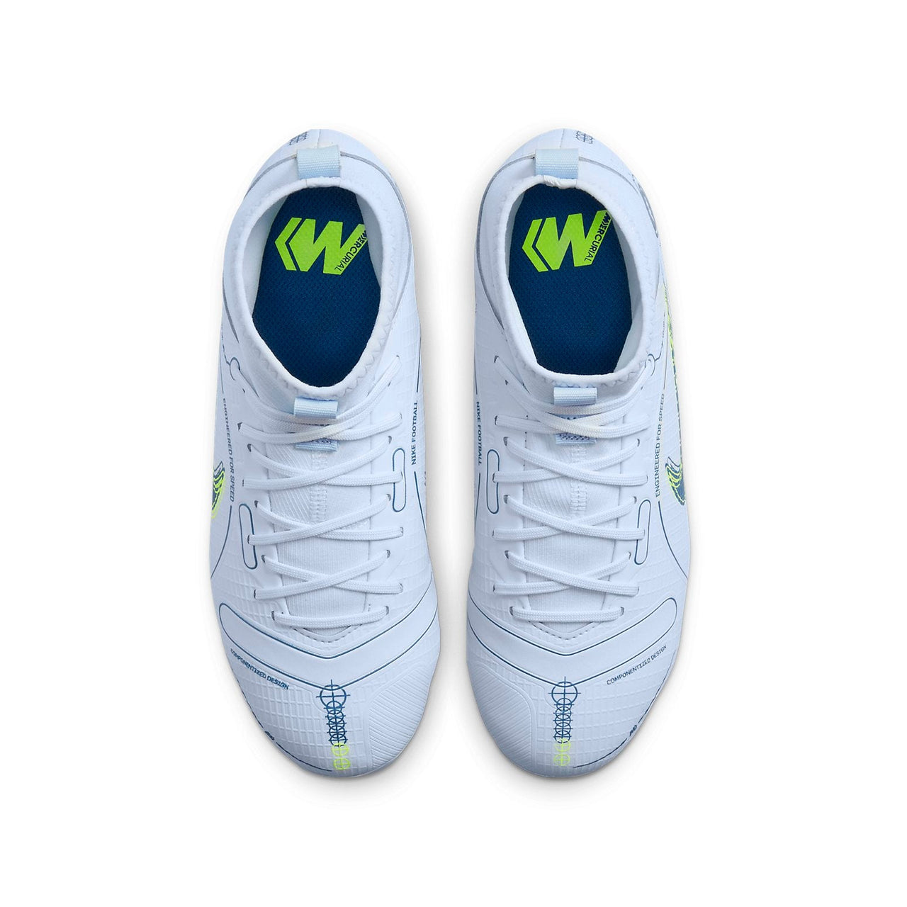 (GS) Nike JR Mercurial Superfly 8 Academy FG/MG 'White Blue' DJ2854-054